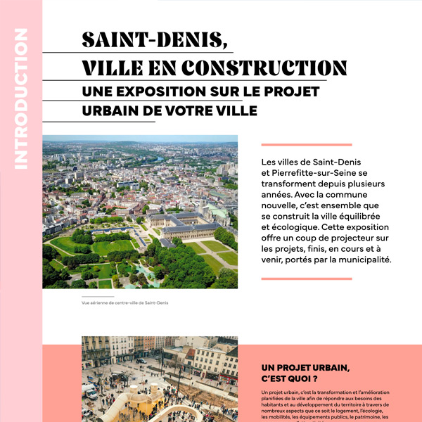 Exposition Valorisation urbaine à Saint-Denis